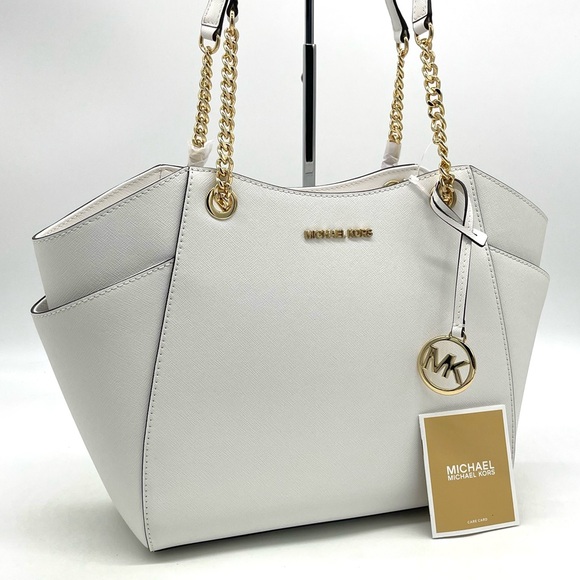 Michael Kors Large Chain Shoulder Tote Bag - Picture 3 of 8